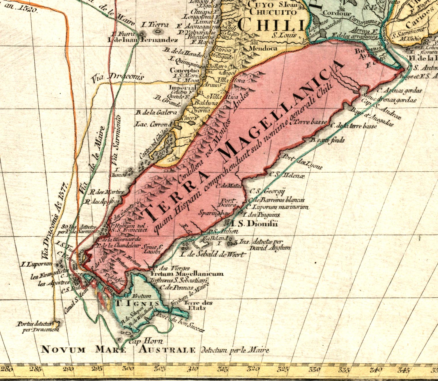Mapa año 1772 - Outdoor Patagonia